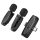 HOCO 2 x microfon lavalier fără fir Lightning / Tip C L15 negru HOCO 2 x microfon lavalier fără fir Lightning / Tip C L15 negru