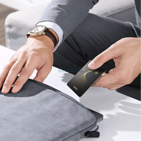 Localizator inteligent HOCO, dispozitiv anti-pierdere formă card E92 negru
