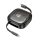 Hoco U140 Type-C - Cablu fulger/micro USB/Type-C 60W 3A PD 0.95m - negru