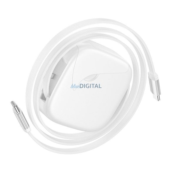 Hoco U140 Type-C - Cablu fulger/micro USB/Type-C 60W 3A PD 0.95m - alb