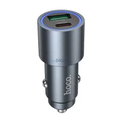 HOCO încărcător auto USB-A+C tip PD QC3.0 48W Z60 negru