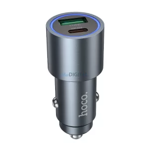 HOCO încărcător auto USB-A+C tip PD QC3.0 48W Z60 negru
