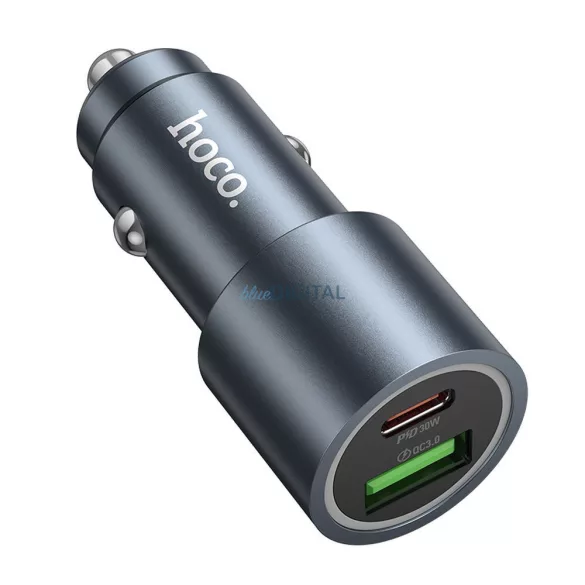 HOCO încărcător auto USB-A+C tip PD QC3.0 48W Z60 negru