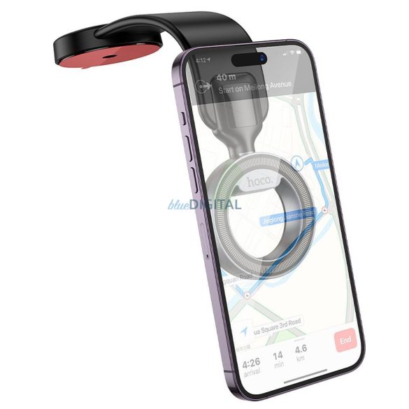Suport magnetic Hoco H71 pentru bordul mașinii - negru-gri metalic