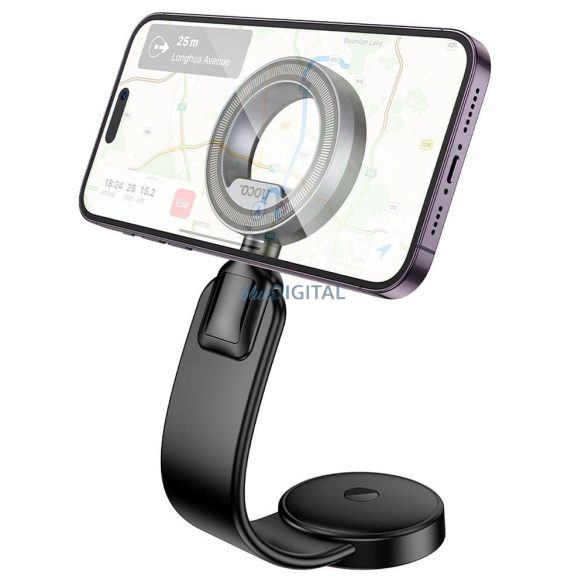 Suport magnetic Hoco H71 pentru bordul mașinii - negru-gri metalic