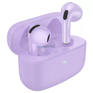 Căști bluetooth fără fir HOCO TWS EQ15 violet