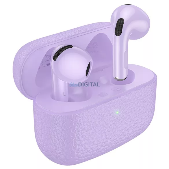 Căști bluetooth fără fir HOCO TWS EQ15 violet