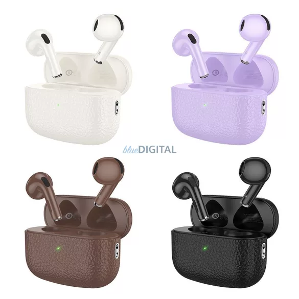 Căști bluetooth fără fir HOCO TWS EQ15 violet