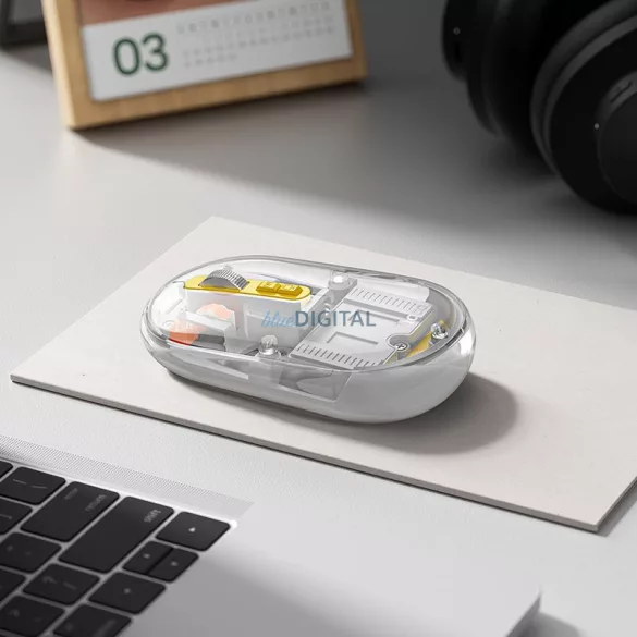 HOCO computer mouse-ul wireless dual-mode SILENT 2.4G 1600 dpi GM35 alb