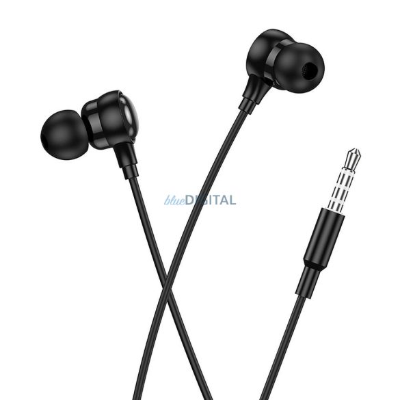 Căști cu fir Hoco M116 cu microfon și mufă de 3,5 mm - negru