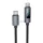 HOCO cablu Type-C Cablu Type-C cu afișaj Type-C 3A 60W X112 1 m negru