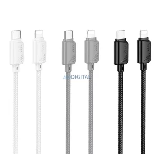 HOCO cablu tip C cablu Lightning PD 27W X113 1 m negru HOCO cablu tip C cablu Lightning PD 27W X113 1 m negru