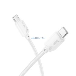 HOCO Cablu tip C Cablu tip C la tip C 3A 60W X113 1 m alb