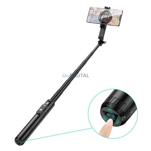 HOCO K25 selfie stick/tripod magnetic cu control wireless - negru