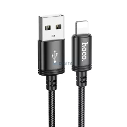 Hoco X89 Cablu USB-A - Lightning 2.4A 2m - negru
