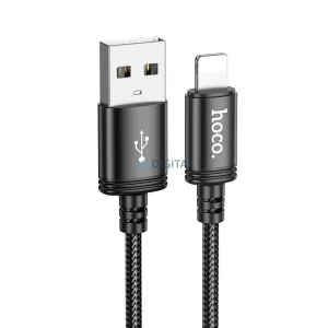Hoco X89 Cablu USB-A - Lightning 2.4A 2m - negru
