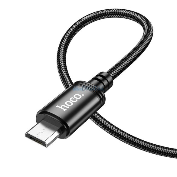 Hoco X89 USB-A - cablu micro USB 2.4A 2m - negru