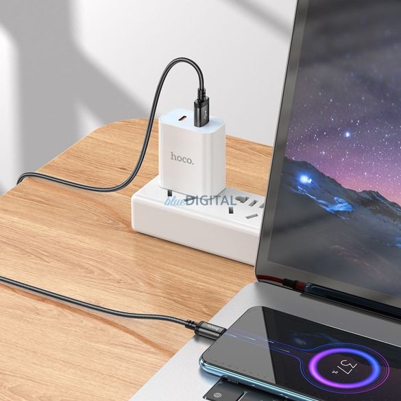 Hoco X89 USB-A - cablu micro USB 2.4A 2m - negru