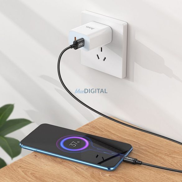 Hoco X89 USB-A - cablu micro USB 2.4A 2m - negru
