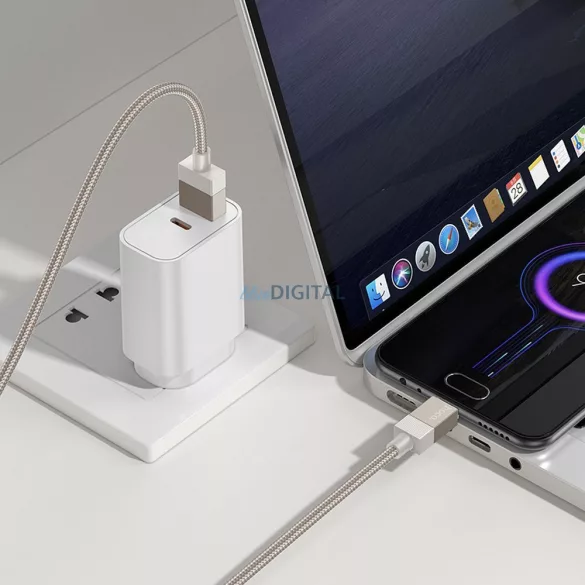 HOCO cablu USB-A Type-C 3A X110 1 m auriu