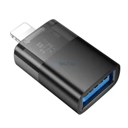 Hoco UA36 Adaptor Lightning - USB-A - negru