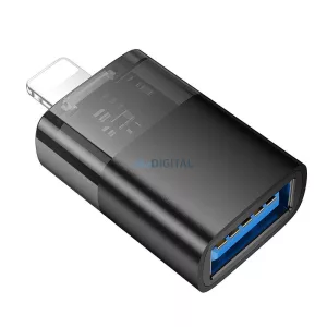 Hoco UA36 Adaptor Lightning - USB-A - negru