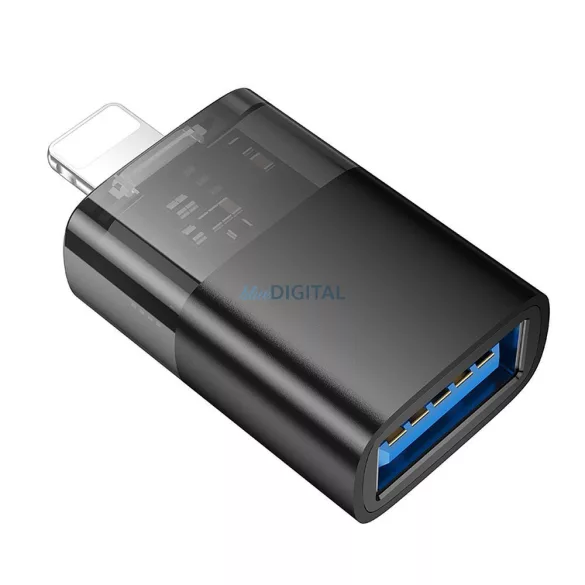 Hoco UA36 Adaptor Lightning - USB-A - negru