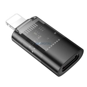 Hoco UA36 Adaptor Lightning - Type-C - negru