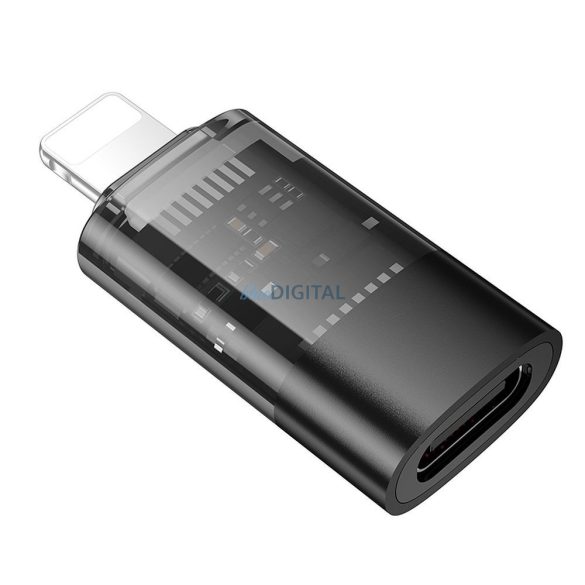 Hoco UA36 Adaptor Lightning - Type-C - negru