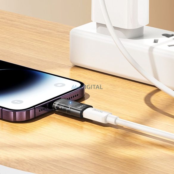 Hoco UA36 Adaptor Lightning - Type-C - negru