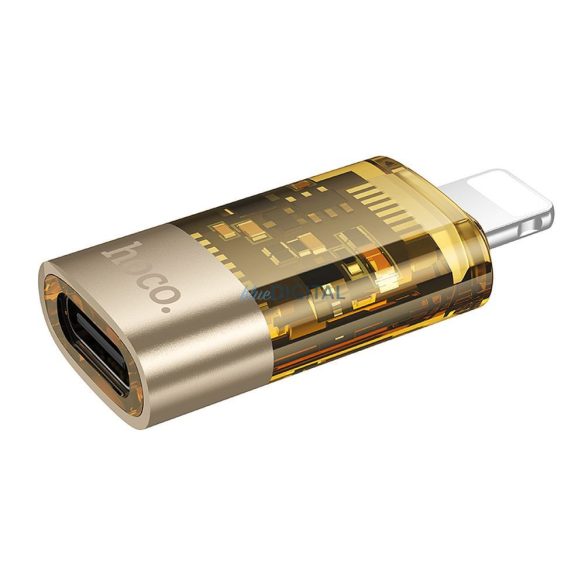 Hoco UA36 Adaptor Lightning - Type-C - auriu