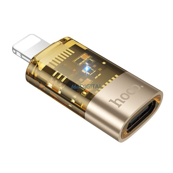 Hoco UA36 Adaptor Lightning - Type-C - auriu
