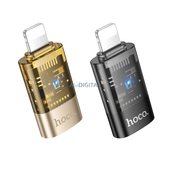 Hoco UA36 Adaptor Lightning - Type-C - auriu