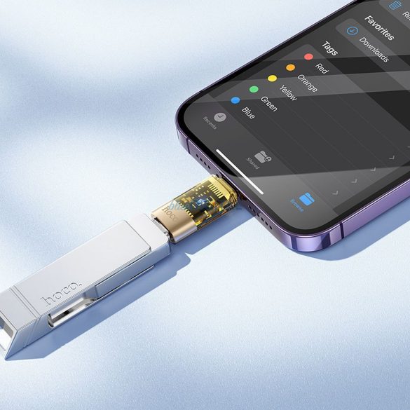 Hoco UA36 Adaptor Lightning - Type-C - auriu