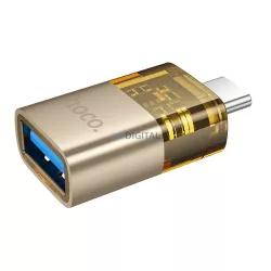   Adaptor HOCO OTG tip C (masculin) USB-A (feminin) UA36B auriu