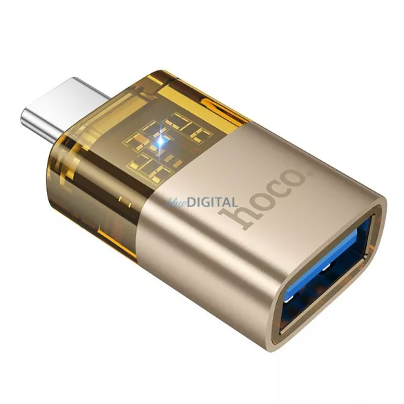 Adaptor HOCO OTG tip C (masculin) USB-A (feminin) UA36B auriu