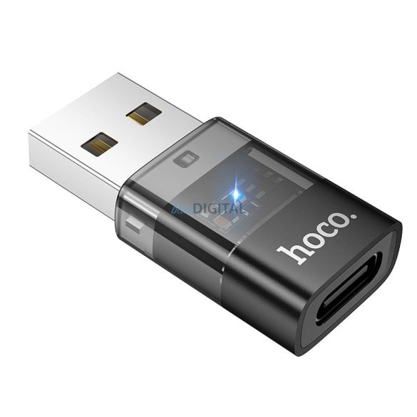 Hoco UA36C USB-A la adaptor Type-C - negru