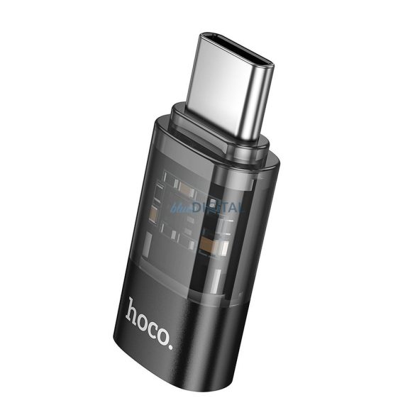 Hoco UA36D Adaptor Type-C - Lightning - negru