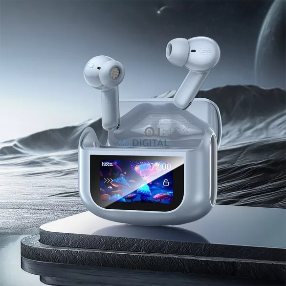 HOCO căști fără fir bluetooth cu ecran tactil TWS ANC + ENC EQ21 stea albastră