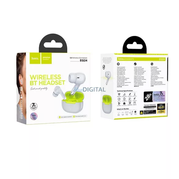 Hoco EQ24 TWS Căști Bluetooth fără fir - gri