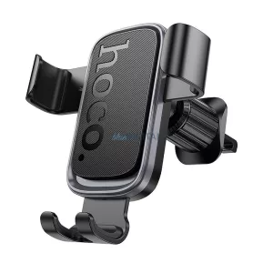 Suport auto Hoco H80 pentru grila de ventilație - gri negru-metalic