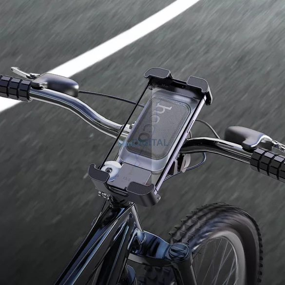 Suport de bicicletă Hoco H82 pentru ghidon - negru-gri metalic