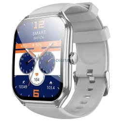   Ceas inteligent HOCO cu funcție de apelare AMOLED Y28 argintiu