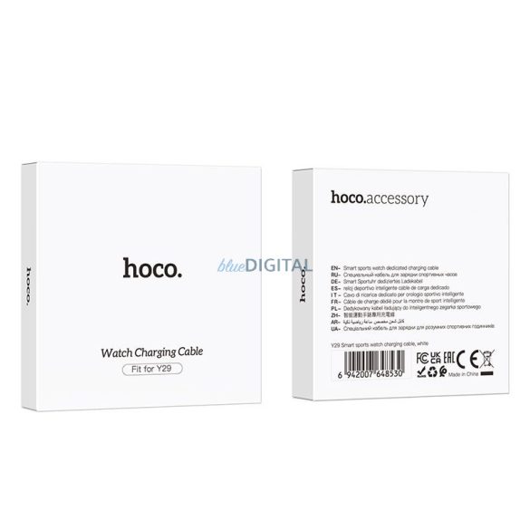 HOCO Y29 cablu de încărcare smartwatch 0.6m - alb