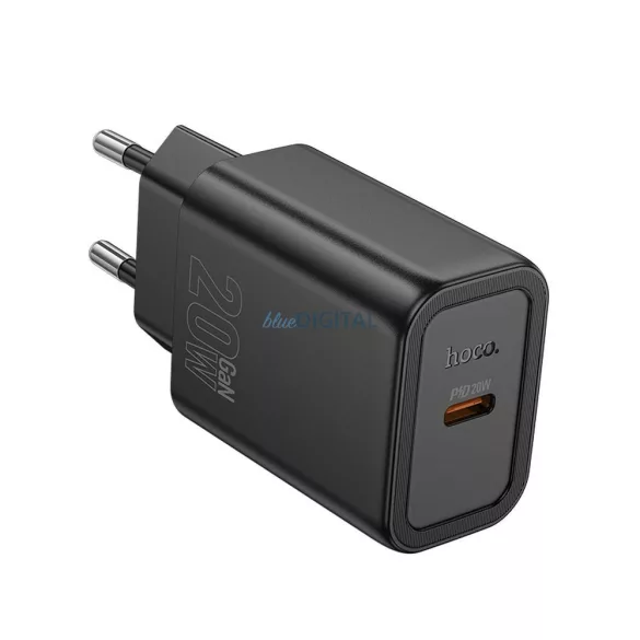 Hoco N60 încărcător de rețea cu 1xUSB-C conexiune 20W PD QC - negru
