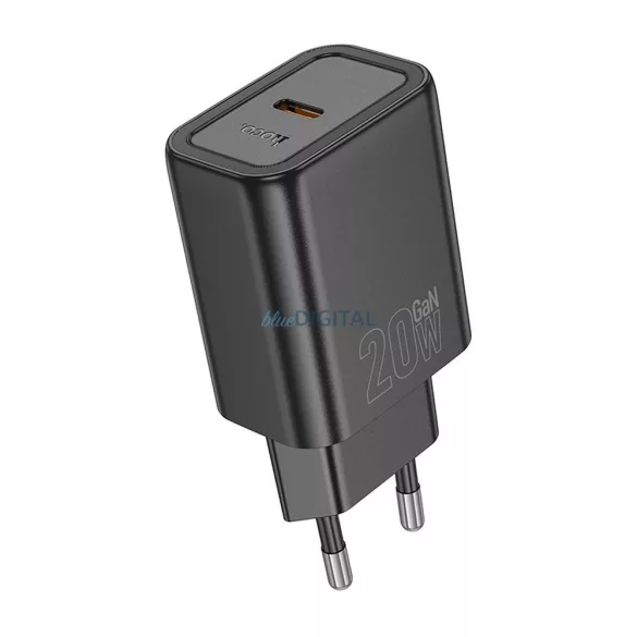 Hoco N60 încărcător de rețea cu 1xUSB-C conexiune 20W PD QC - negru