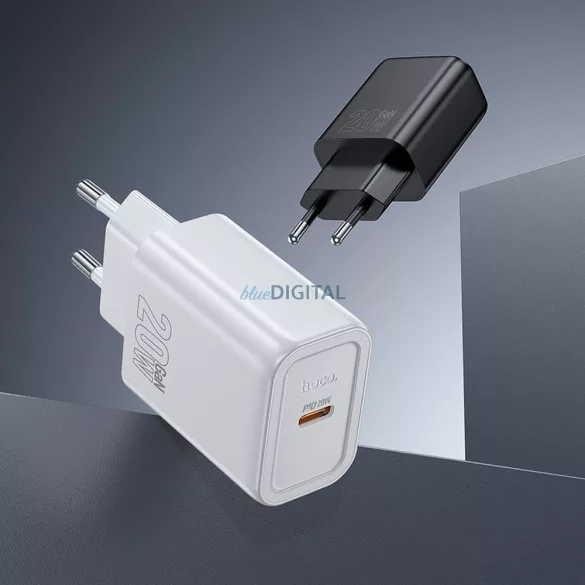 Hoco N60 încărcător de rețea cu 1xUSB-C conexiune 20W PD QC - negru