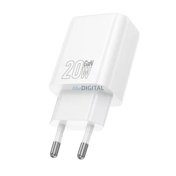 Hoco N60 încărcător de rețea cu 1xUSB-C conexiune 20W PD QC - alb