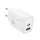 Hoco N61 încărcător de rețea cu 1xUSB-A și 1xUSB-C conexiune 20W 3A PD QC3.0 - alb