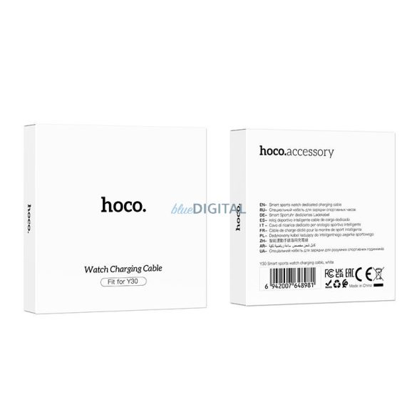 HOCO Y30 cablu de încărcare smartwatch 0.6m - alb